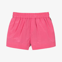 Burberry-Baby Girls Pink Vintage Check Shorts | Childrensalon