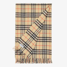 Burberry-Baby Girls Beige Burberry Check Dress Set | Childrensalon