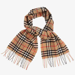 Burberry-Beige Cashmere Scarf (125cm) | Childrensalon