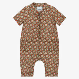 Burberry-Beige Cotton & Silk Baby Shortie | Childrensalon
