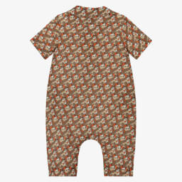 Burberry-Beige Cotton & Silk Baby Shortie | Childrensalon