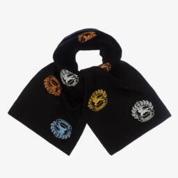 Burberry-Black Merino Wool Scarf (128cm) | Childrensalon