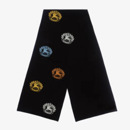 Burberry-Black Merino Wool Scarf (128cm) | Childrensalon