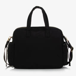 Burberry-حقيبة تغيير الحفاضات مبطنة لون أسود (43 سم) | Childrensalon