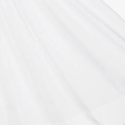 Burberry-Girls White Cotton Shirt Dress | Childrensalon