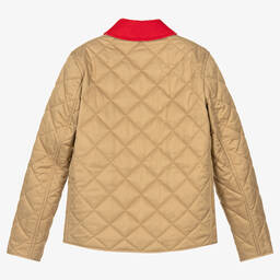 Burberry-جاكيت تينز بناتي لون بيج | Childrensalon