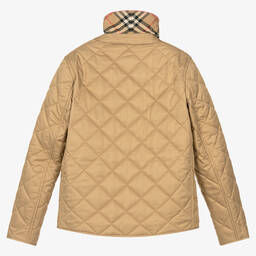Burberry-جاكيت تينز بناتي لون بيج | Childrensalon