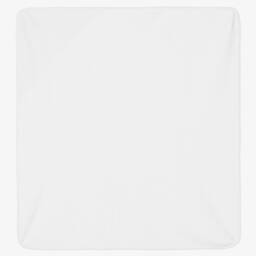 Burberry-White Cotton Towel & Mitt Baby Gift Set | Childrensalon