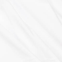 Burberry-فستان بولو قطن بيكيه لون أبيض | Childrensalon