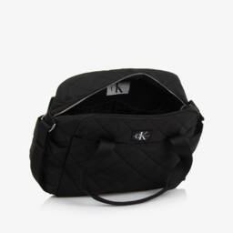 Calvin Klein-Black Quilted Changing Bag (43cm) | Childrensalon