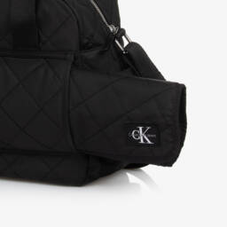 Calvin Klein-Black Quilted Changing Bag (43cm) | Childrensalon
