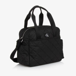 Calvin Klein-Black Quilted Changing Bag (43cm) | Childrensalon