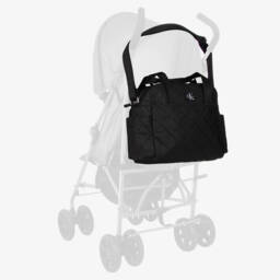 Calvin Klein-Black Quilted Changing Bag (43cm) | Childrensalon