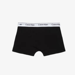 Calvin Klein-Трусы-боксеры черные из хлопкового трикотажа для мальчиков (5шт.) | Childrensalon