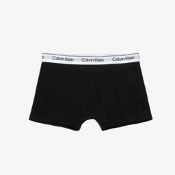 Calvin Klein-Трусы-боксеры черные из хлопкового трикотажа для мальчиков (5шт.) | Childrensalon