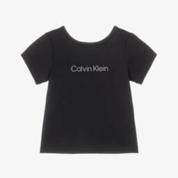Girls Black Milano Jersey T-Shirt 