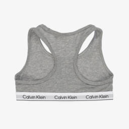 Calvin Klein-Girls Pink & Grey Cotton Cropped Tops (2 Pack) | Childrensalon