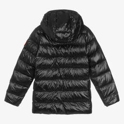 Canada Goose-جاكيت بافر مبطن بريش لون أسود | Childrensalon