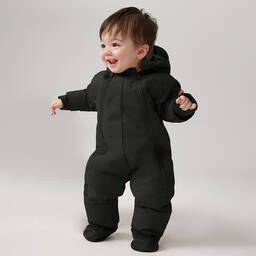 Canada Goose-Black Down-Filled Baby Snowsuit | Childrensalon