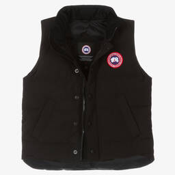 Canada Goose-جيليه مبطن بريش لون أسود | Childrensalon