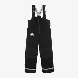 Canada Goose-سالوبيت تزلج مبطن بريش لون أسود للأطفال | Childrensalon