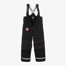Canada Goose-سالوبيت تزلج مبطن بريش لون أسود للأطفال | Childrensalon