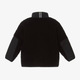 Canada Goose-جاكيت بسحاب صوف فليس لون أسود للمواليد | Childrensalon