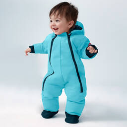 Canada Goose-Blue Down-Filled Baby Snowsuit | Childrensalon