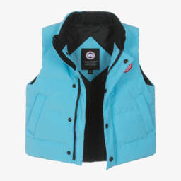 Canada Goose-جيليه فانيرأطفال ولادي مبطن لون أزرق | Childrensalon