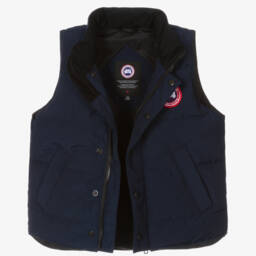 Canada Goose-جيليه مبطن بريش لون كحلي  | Childrensalon