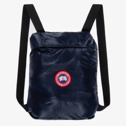 Canada Goose-جاكيت بافر بهودي مبطن بريش لون كحلي | Childrensalon