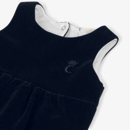 Caramelo Kids-Комплект с песочником из синего бархата для малышей | Childrensalon