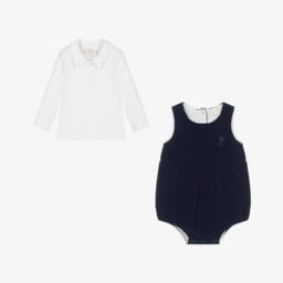 Caramelo Kids-Комплект с песочником из синего бархата для малышей | Childrensalon