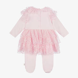 Caramelo Kids-أفرول بيبي غرو قطن وتول لون زهري | Childrensalon