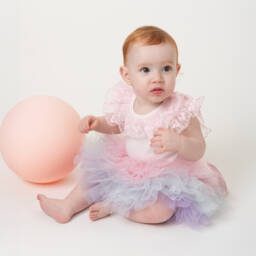 Caramelo Kids-Baby Girls Pink & Purple Tulle Tutu Skirt | Childrensalon