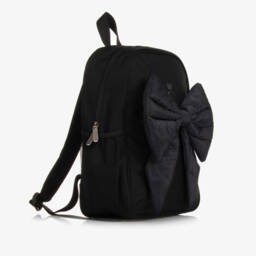 Caramelo Kids-حقيبة ظهر كانفاس لون أسود للبنات (35 سم) | Childrensalon