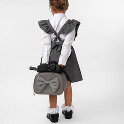 Caramelo Kids-مقلمة بفيونكة لون أسود للبنات (19 سم) | Childrensalon