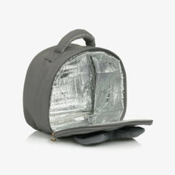 Caramelo Kids-Girls Grey Bow Lunch Bag (25cm) | Childrensalon