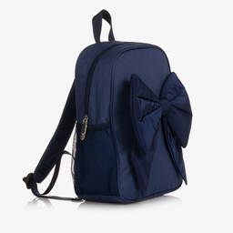 Caramelo Kids-حقبية ظهر كانفاس لون كحلي للبنات (35 سم) | Childrensalon