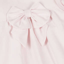 Caramelo Kids-Girls Pink Linen & Cotton Dress | Childrensalon