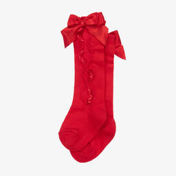 Caramelo Kids-Красные хлопковые носки для девочек | Childrensalon