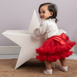 Caramelo Kids-Girls Red Tutu Skirt | Childrensalon