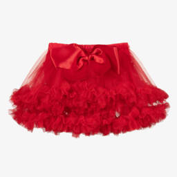 Caramelo Kids-Girls Red Tutu Skirt | Childrensalon