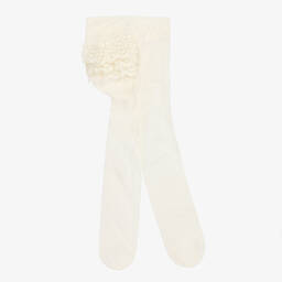 Carlomagno-كولون بكشكش دانتيل لون عاجي للمولودات | Childrensalon