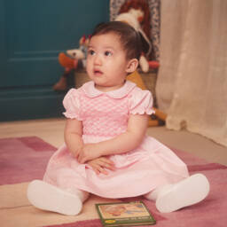 Carlomagno-Baby Girls White Microfibre Tights | Childrensalon