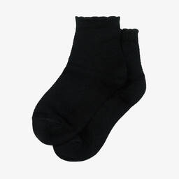 Carlomagno-جوارب شبك قطن لون أسود للبنات | Childrensalon