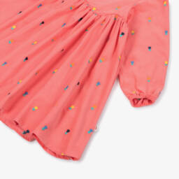 Catimini-Girls Coral Pink Corduroy Dress | Childrensalon