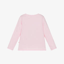 Catimini-Топ розовый хлопковый с вышитыми цветами для девочек | Childrensalon