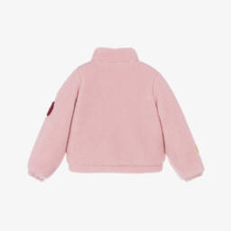 Catimini-Жакет розовый с яблоками из шерпы для девочек | Childrensalon