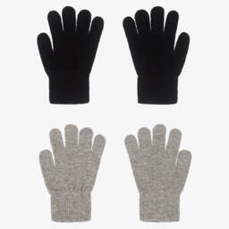 CeLaVi-Grey & Black Gloves (2 Pack) | Childrensalon